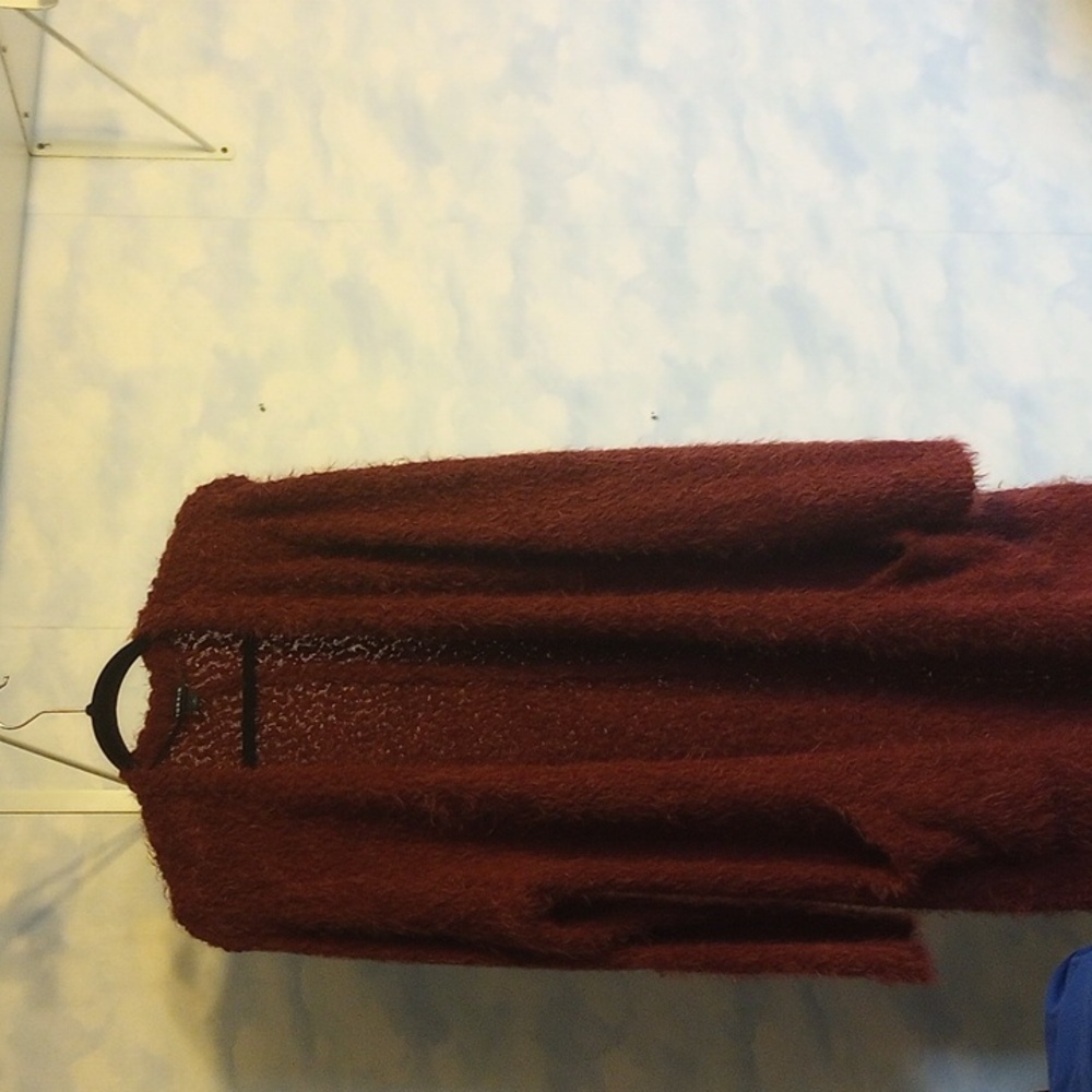 Longer fuzzy cardigan